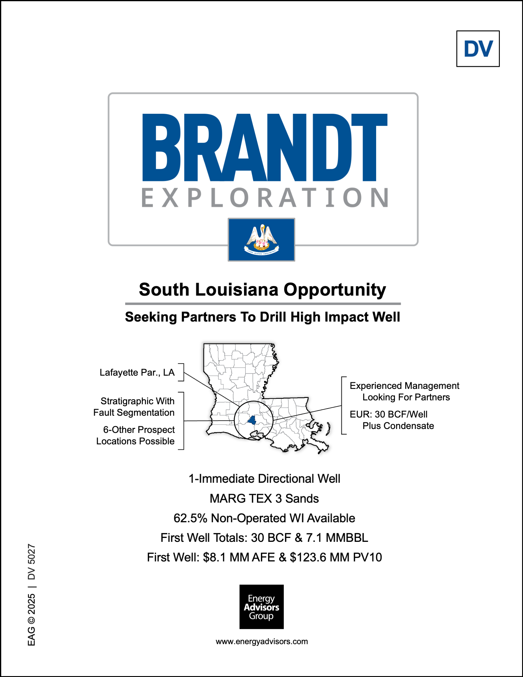 SOUTH LOUISIANA OPPORTUNITY - Energy Advisors Group SOUTH LOUISIANA OPPORTUNITY